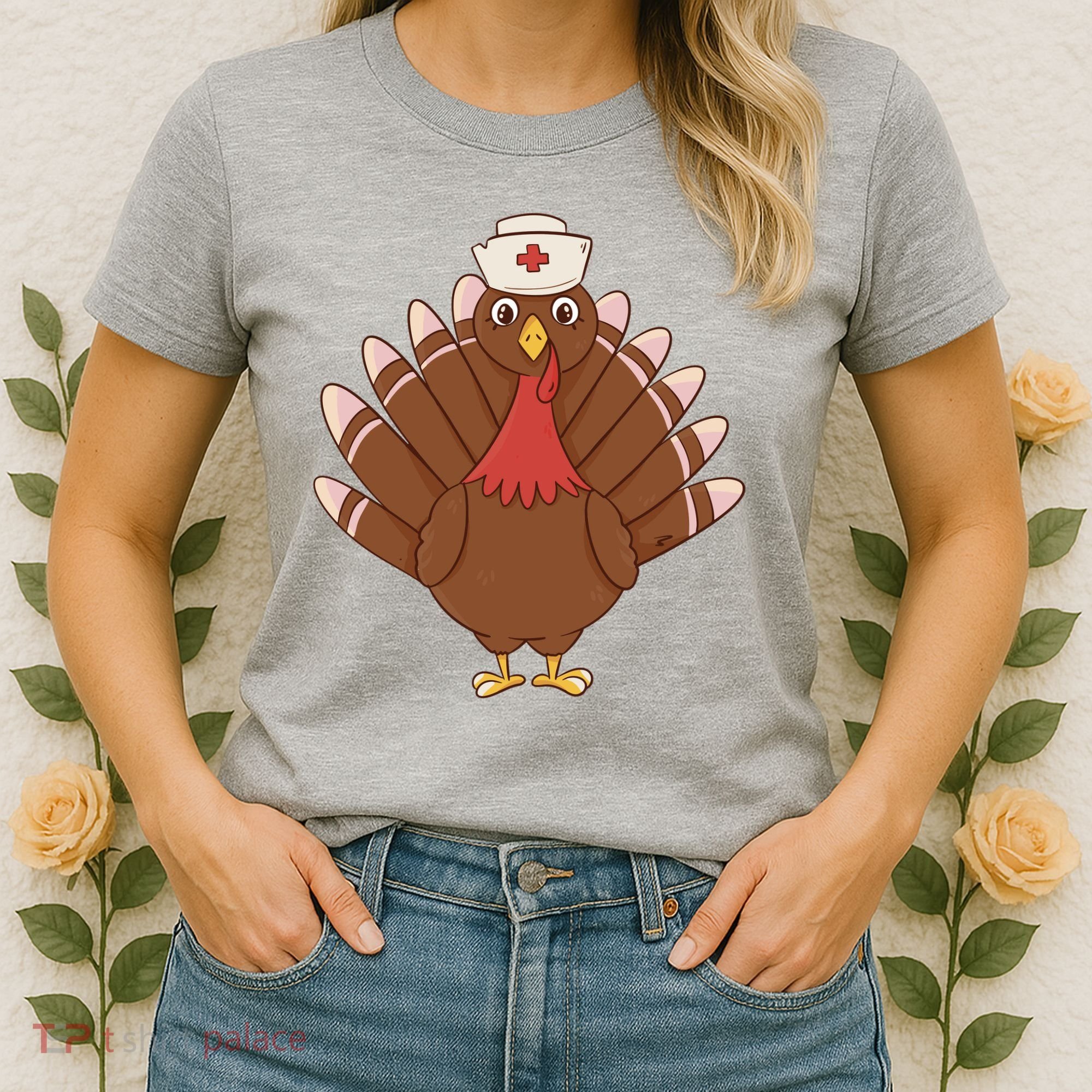 Turkey Nurse Thanksgiving Women's T-Shirt