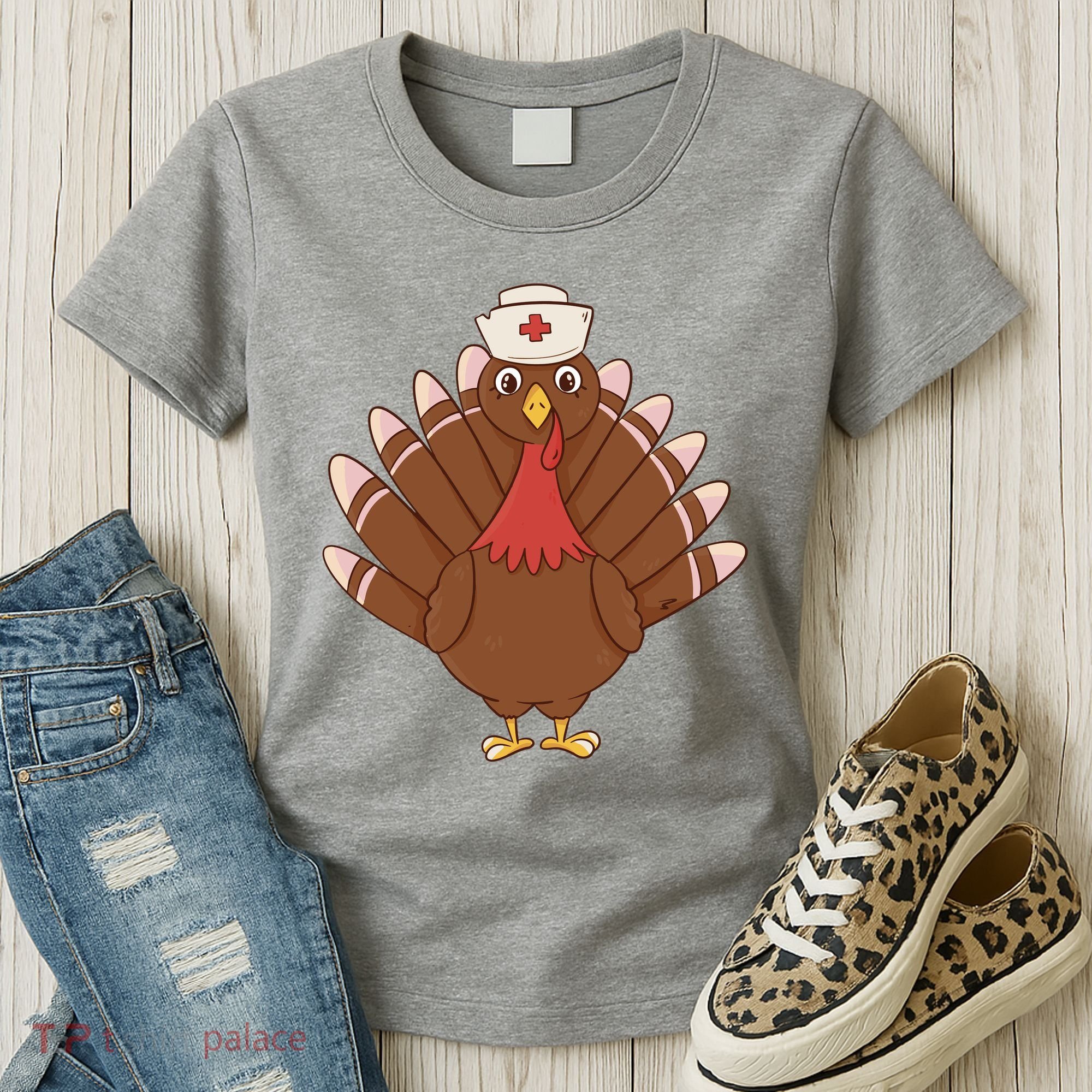 Turkey Nurse Thanksgiving Women's T-Shirt