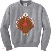 Turkey Nurse Thanksgiving Kids Sweatshirt thumb 0