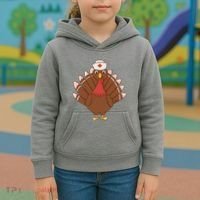 Turkey Nurse Thanksgiving Kids Hoodie thumb 3