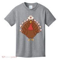 Turkey Nurse Thanksgiving Kids T-Shirt thumb 0
