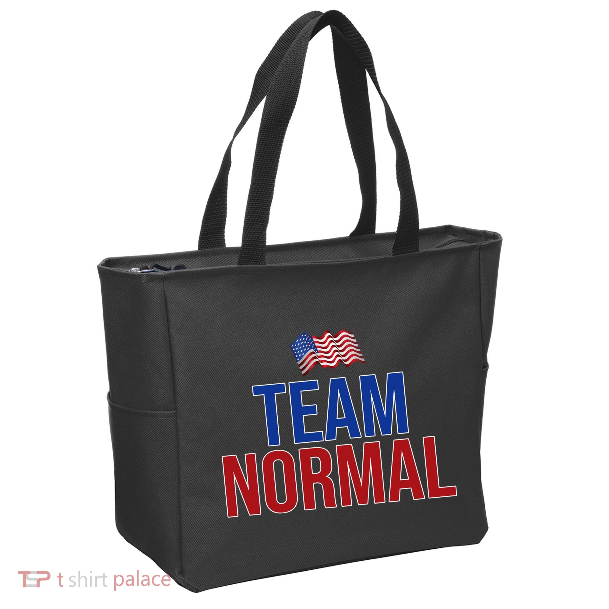 Team Normal United States Flag Patriotic Tote Bag