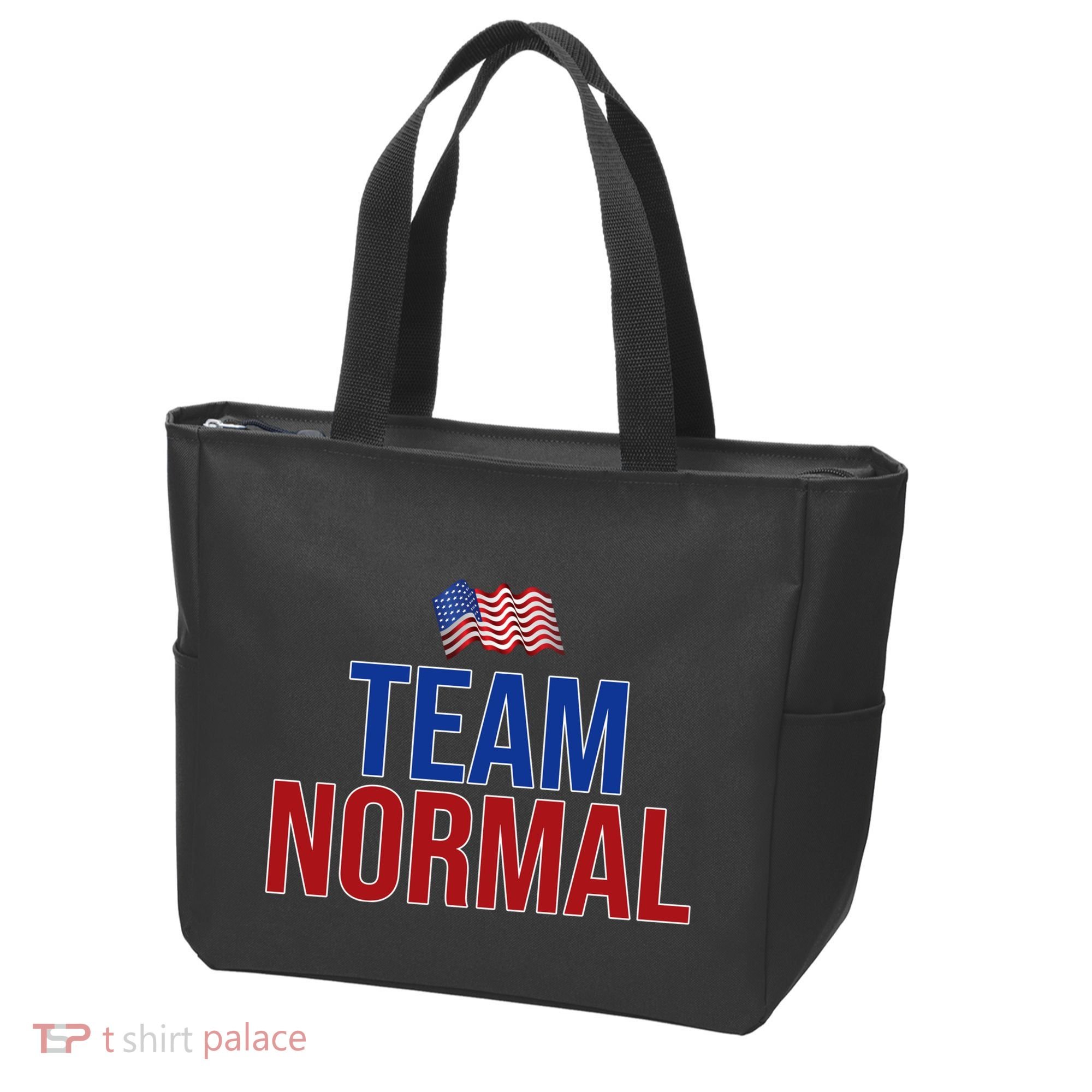 Team Normal United States Flag Patriotic Tote Bag