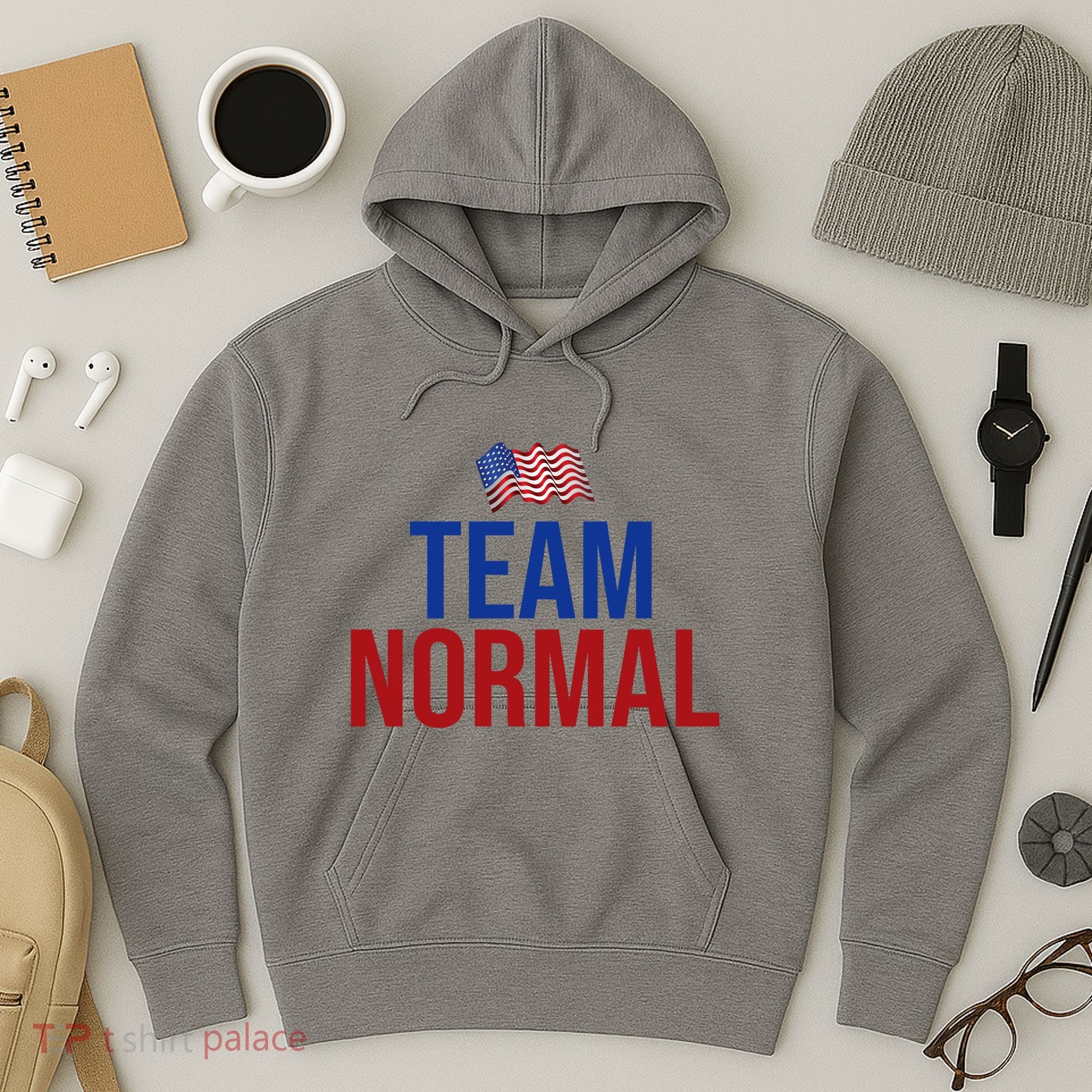 Team Normal United States Flag Patriotic Hoodie