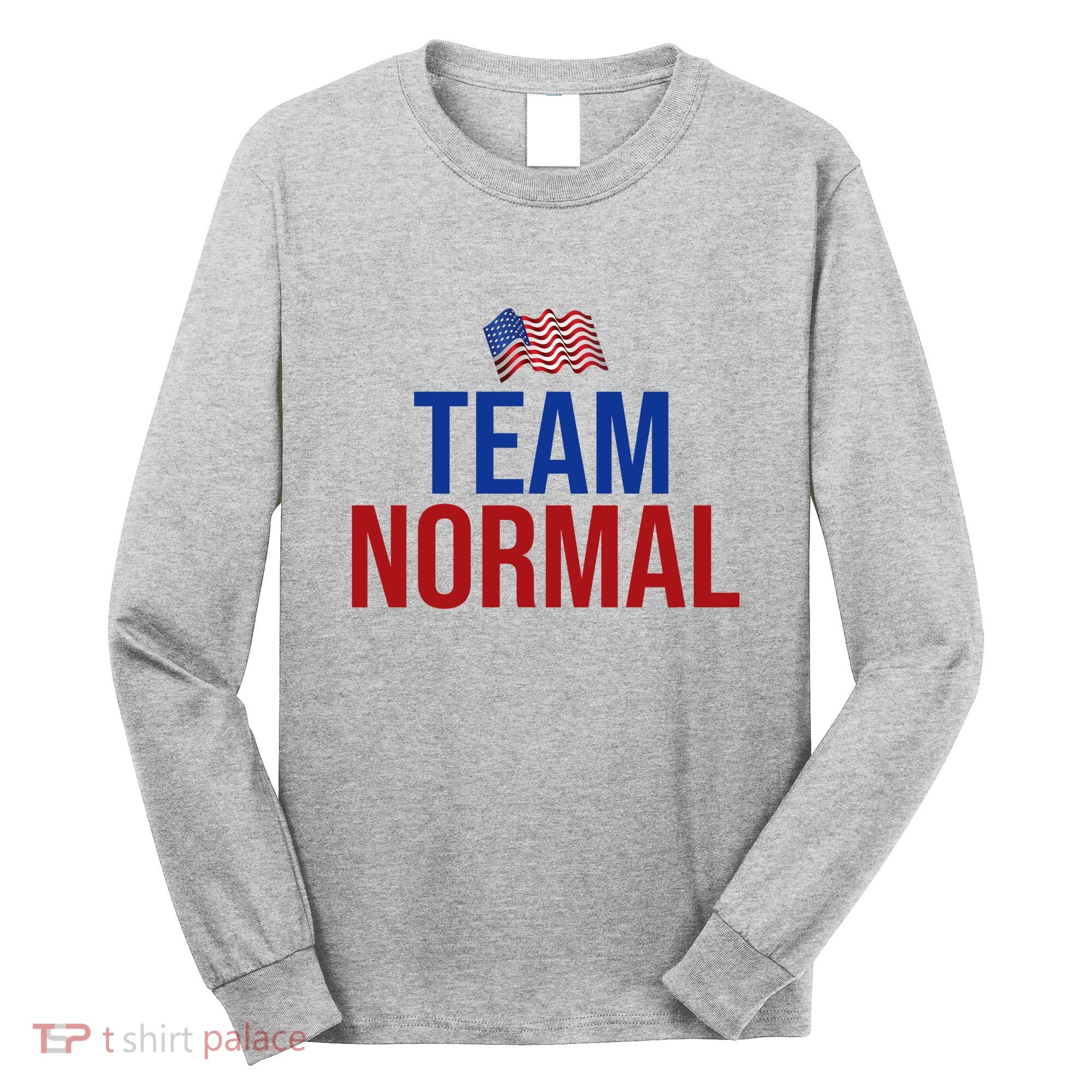 Team Normal United States Flag Patriotic Long Sleeve Shirt