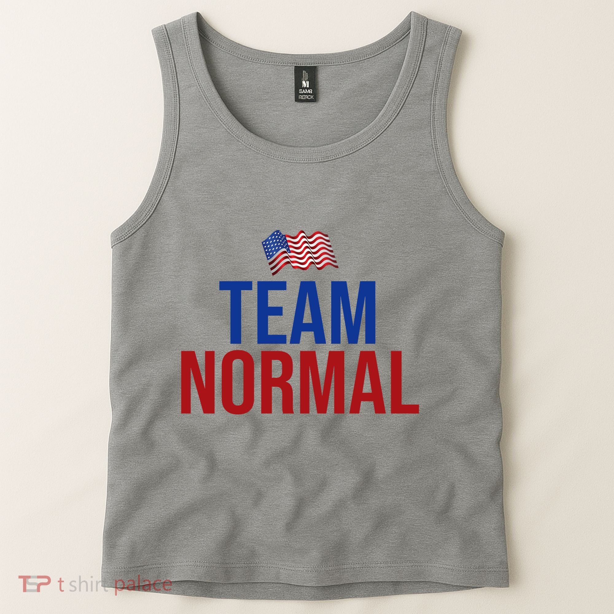 Team Normal United States Flag Patriotic Tank Top