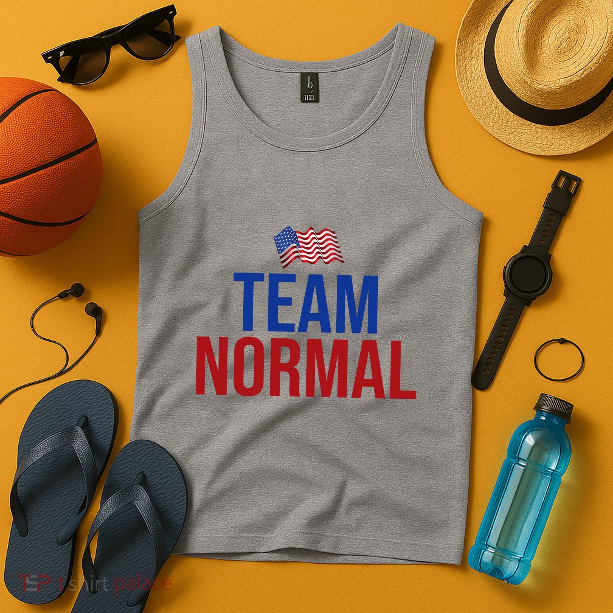 Team Normal United States Flag Patriotic Tank Top