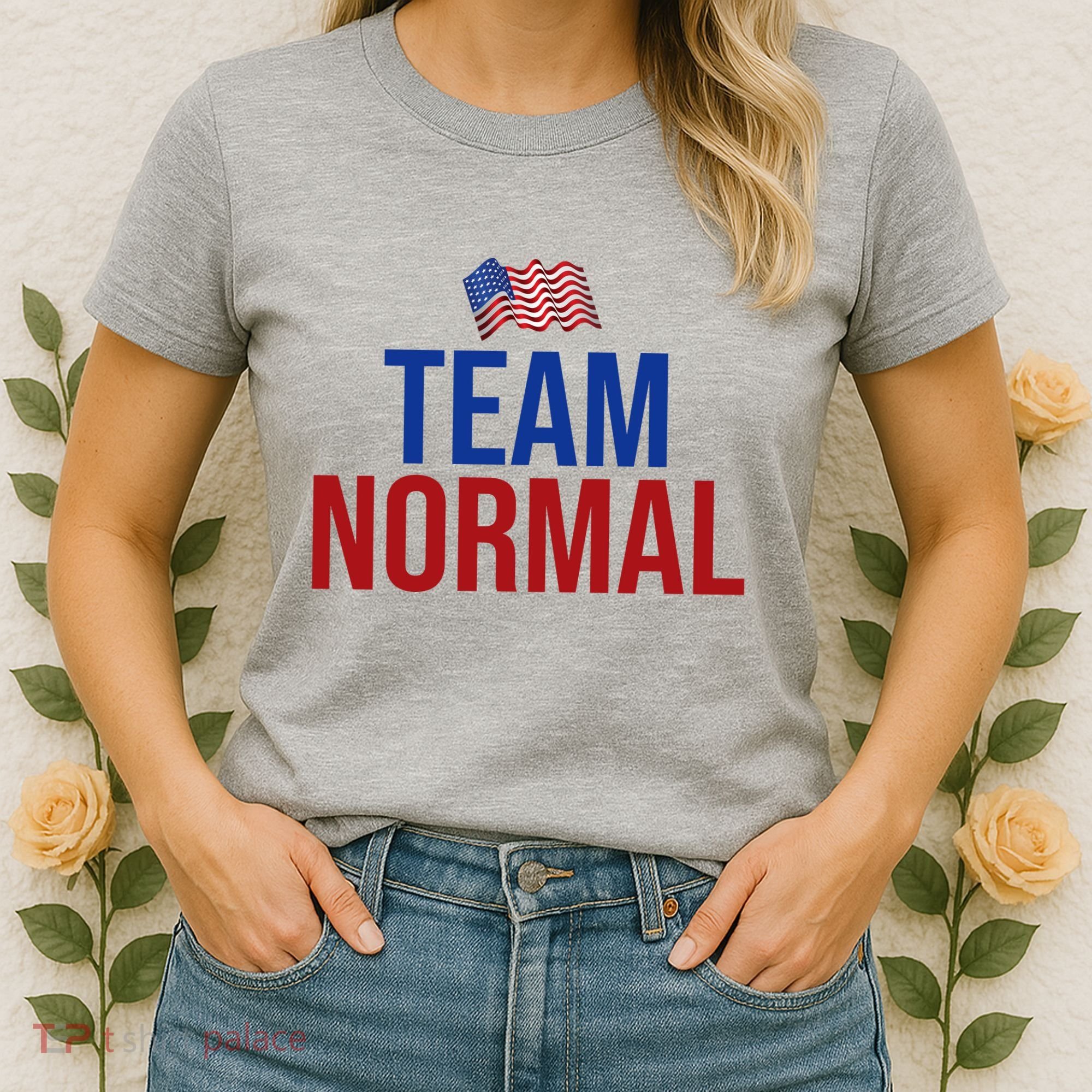 Team Normal United States Flag Patriotic Women's T-Shirt
