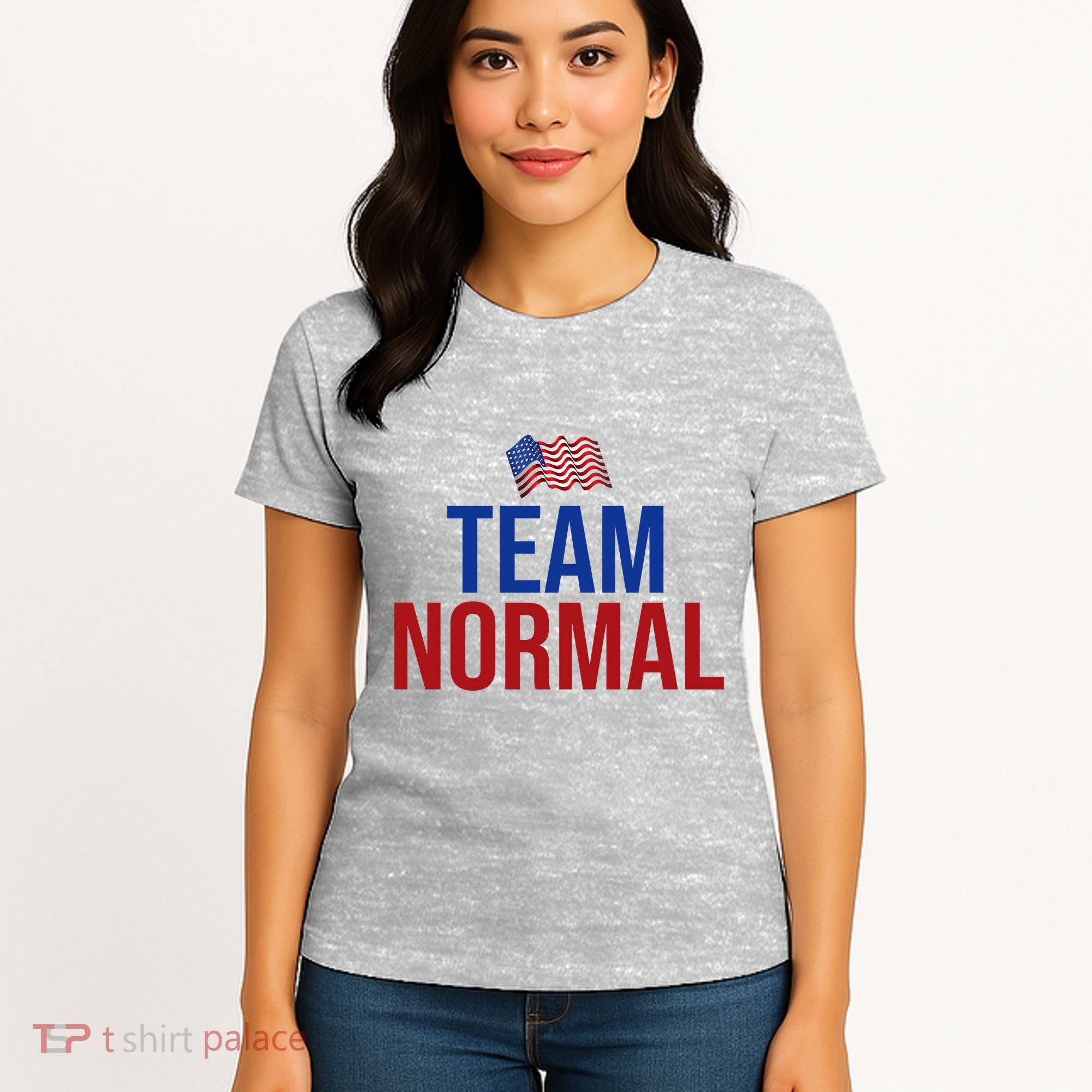 Team Normal United States Flag Patriotic Women's T-Shirt