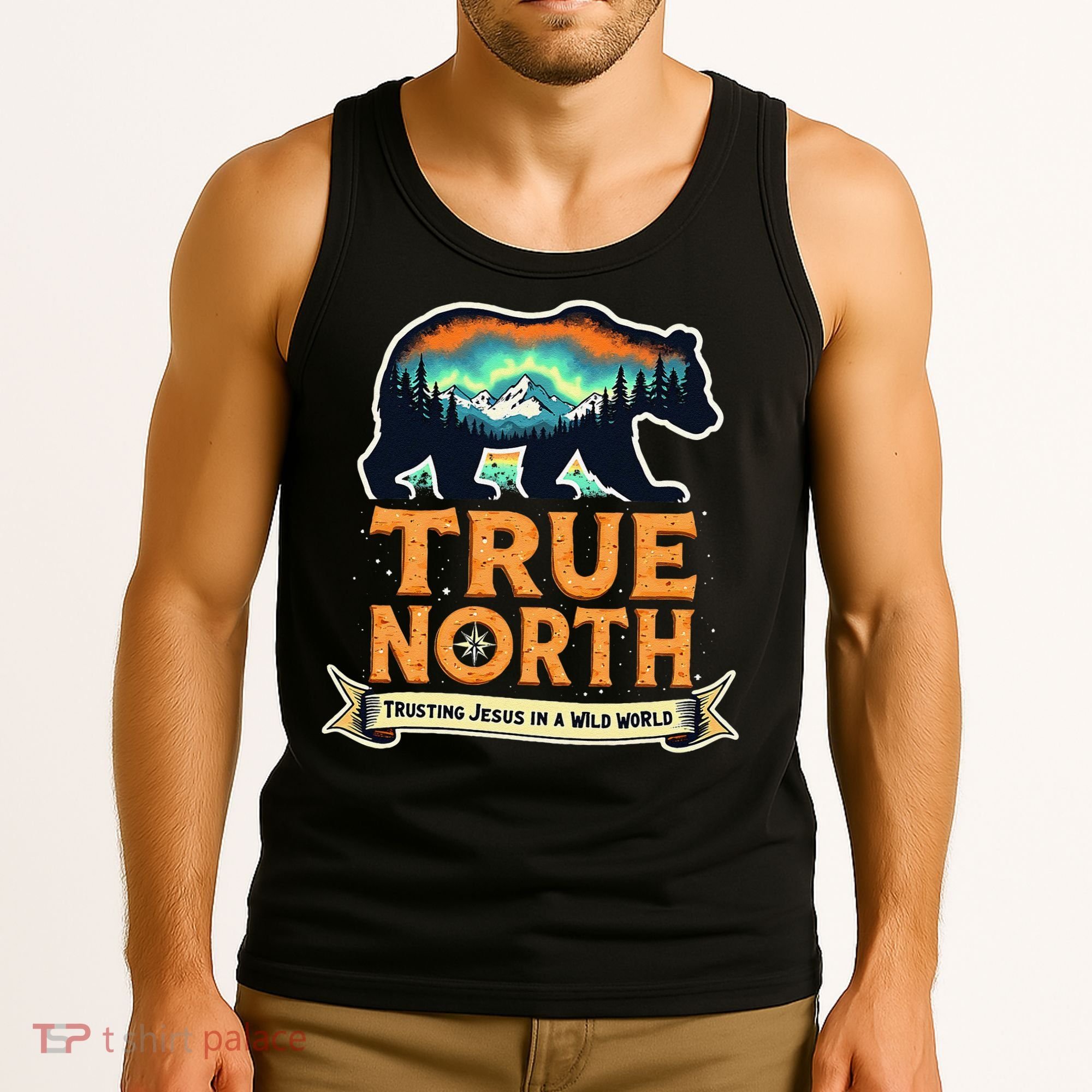 True North VBS 2025 Christian Trusting Jesus Wilderness Gift Tank Top