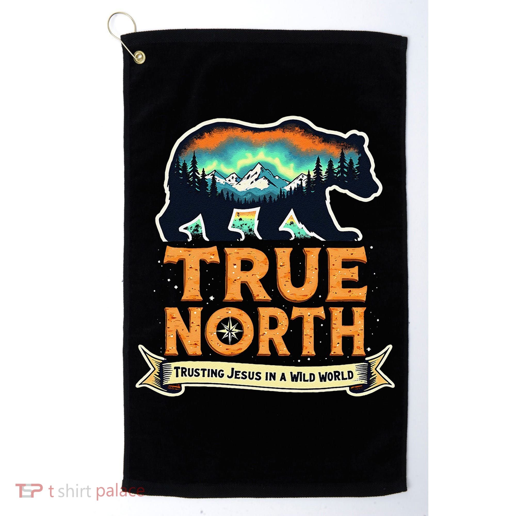 True North VBS 2025 Christian Trusting Jesus Wilderness Gift Golf Towel