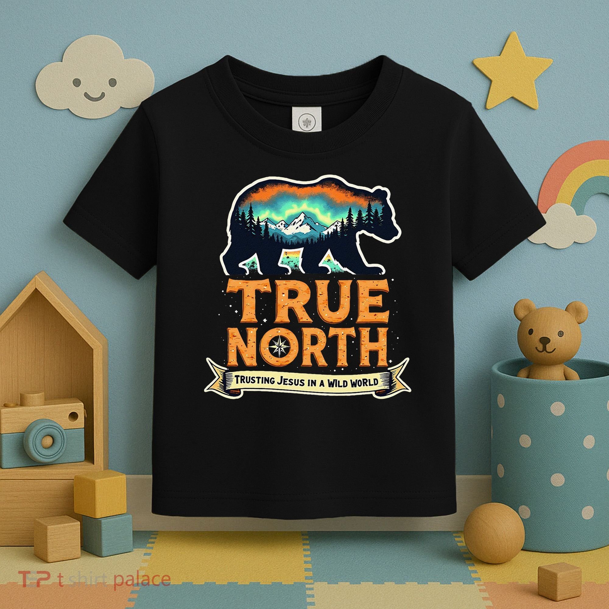 True North VBS 2025 Christian Trusting Jesus Wilderness Gift Toddler T-Shirt
