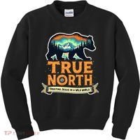 True North VBS 2025 Christian Trusting Jesus Wilderness Gift Kids Sweatshirt thumb 0