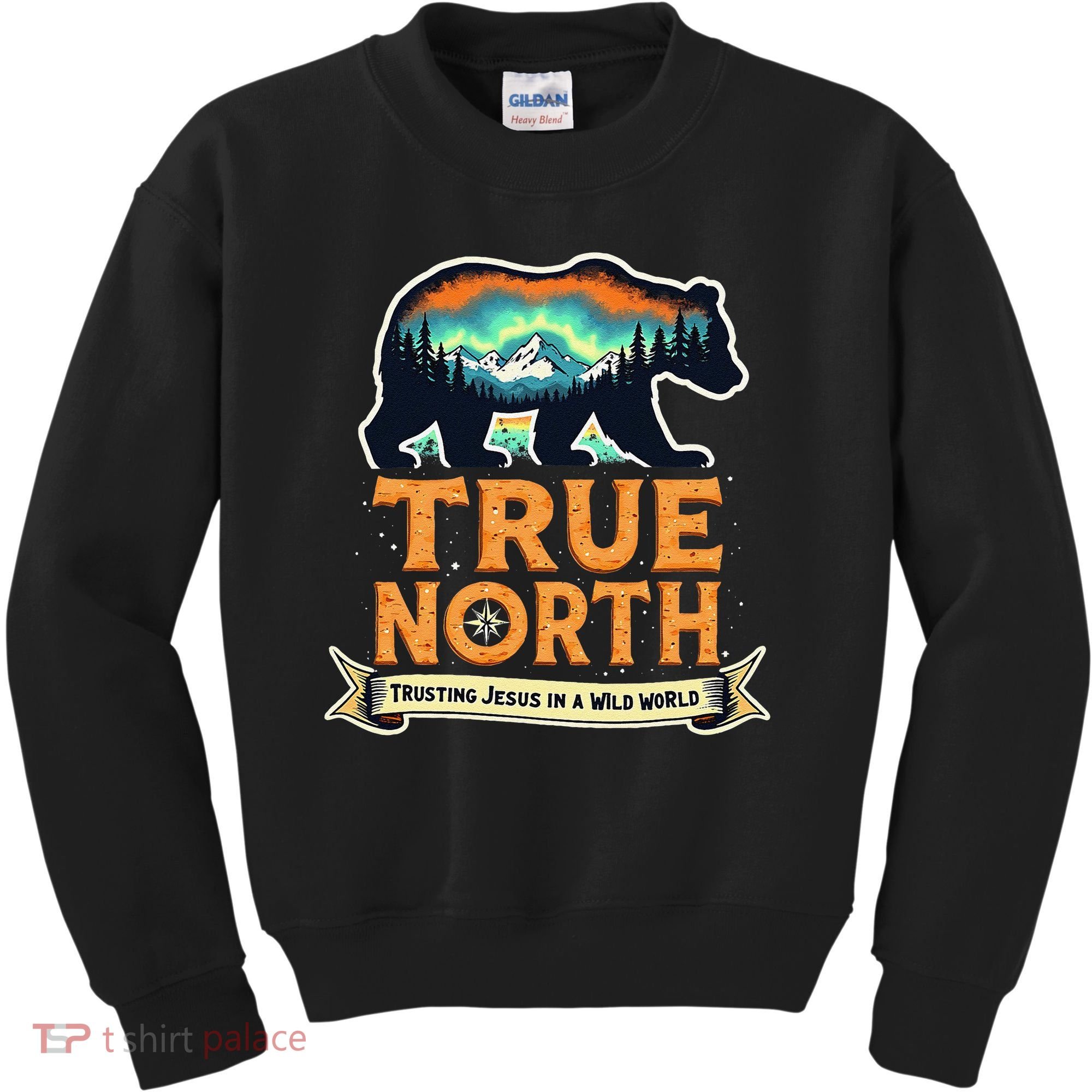 True North VBS 2025 Christian Trusting Jesus Wilderness Gift Kids Sweatshirt