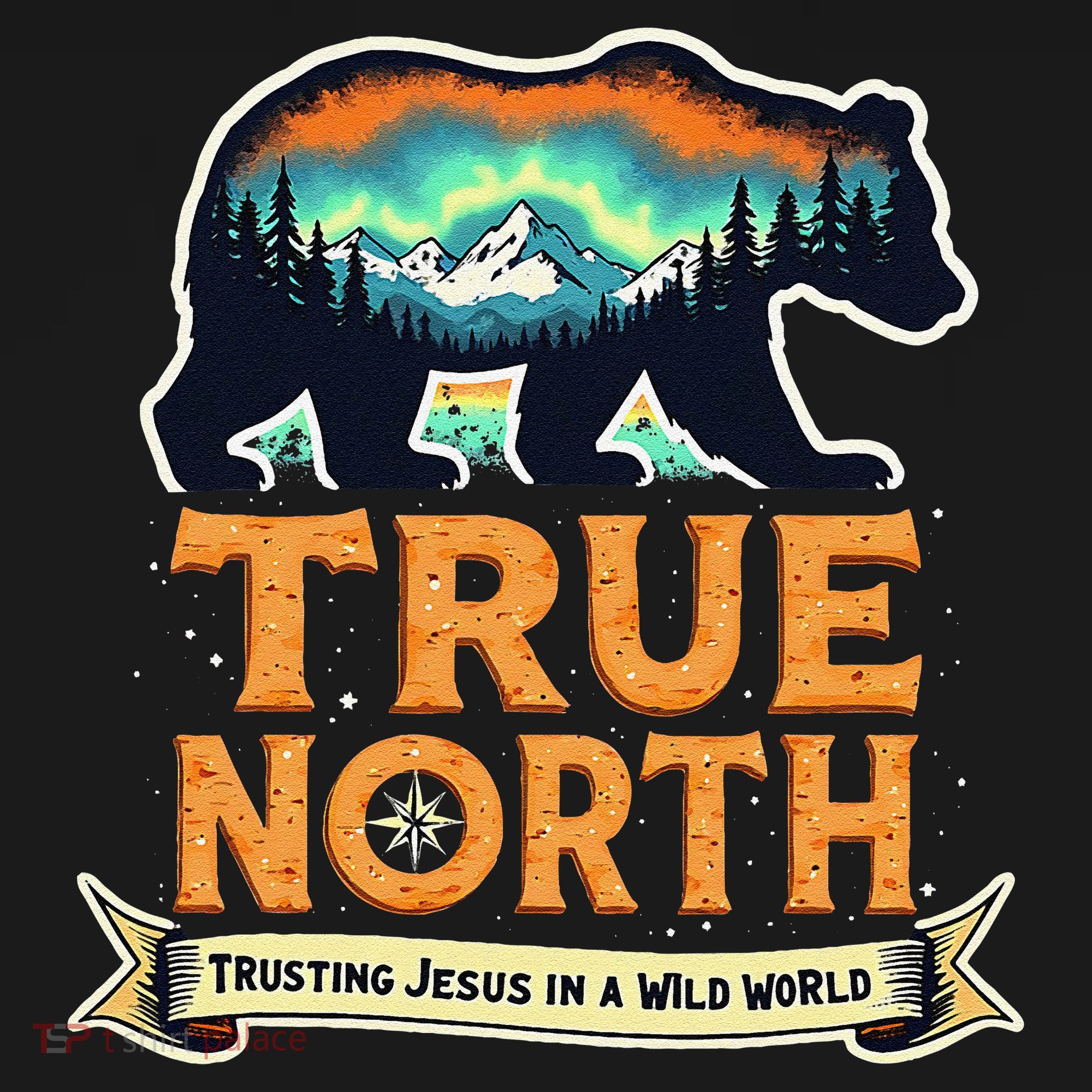 True North VBS 2025 Christian Trusting Jesus Wilderness Gift Kids Sweatshirt