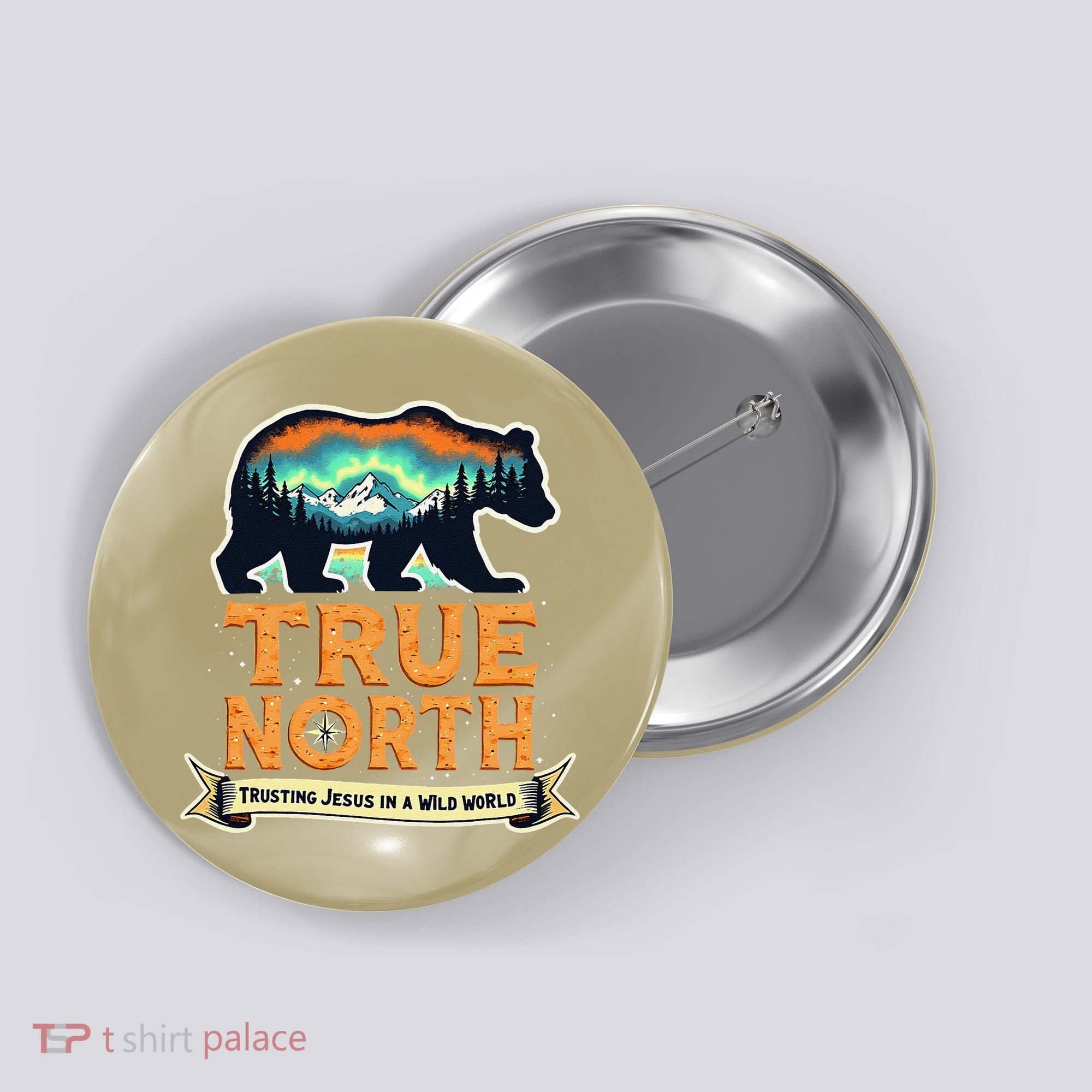 True North VBS 2025 Christian Trusting Jesus Wilderness Gift Button
