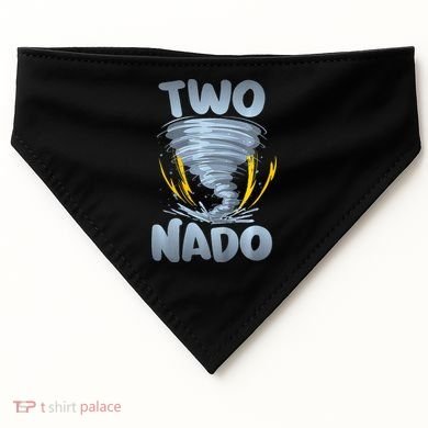 Two Nado Warning 2nd Birthday Tornado Themed Birthday USA-Made Doggie Bandana