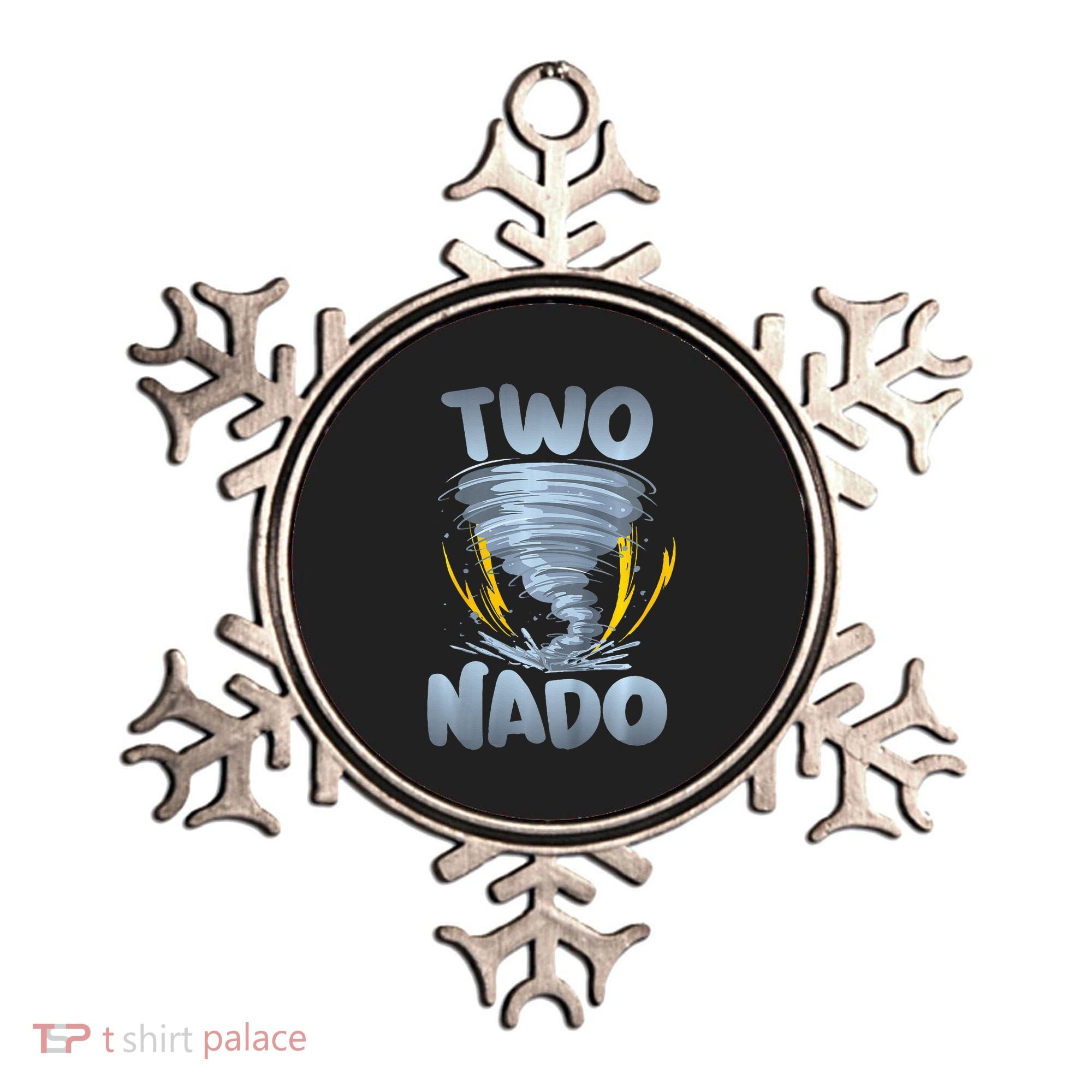 Two Nado Warning 2nd Birthday Tornado Themed Birthday Ornament
