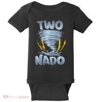 Two Nado Warning 2nd Birthday Tornado Themed Birthday Baby Bodysuit thumb 0