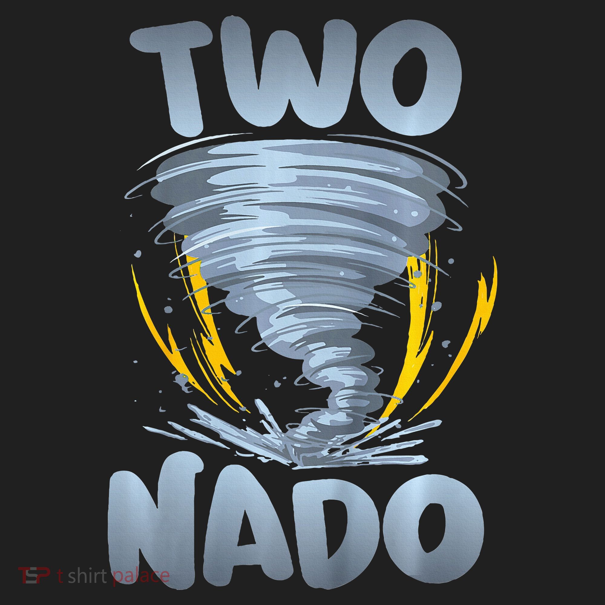 Two Nado Warning 2nd Birthday Tornado Themed Birthday Golf Towel