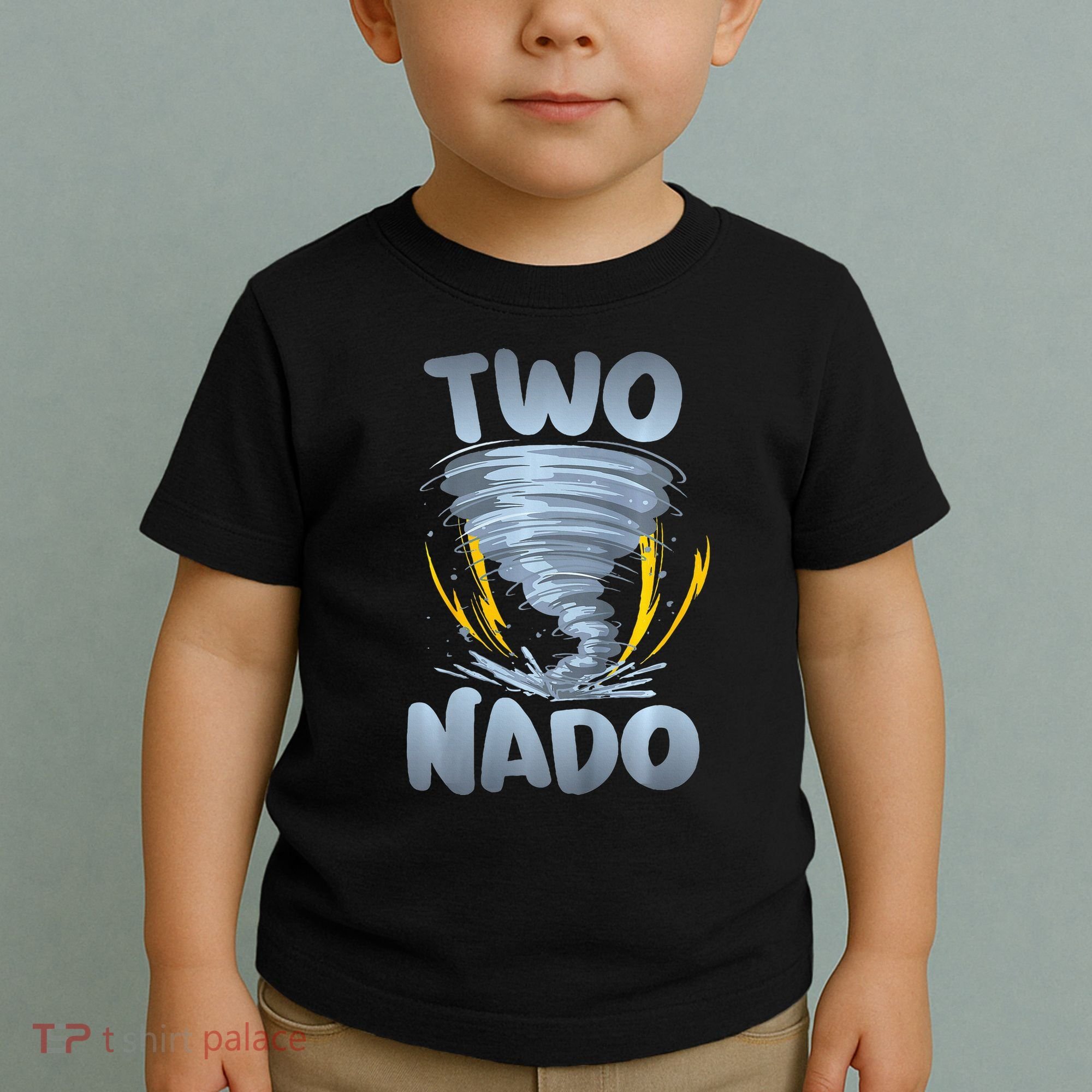 Two Nado Warning 2nd Birthday Tornado Themed Birthday Toddler T-Shirt