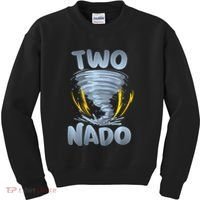 Two Nado Warning 2nd Birthday Tornado Themed Birthday Kids Sweatshirt thumb 0