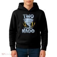 Two Nado Warning 2nd Birthday Tornado Themed Birthday Kids Hoodie thumb 4