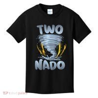 Two Nado Warning 2nd Birthday Tornado Themed Birthday Kids T-Shirt thumb 0