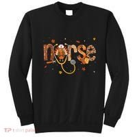 Thanksgiving Nurse Women Girl Turkey Fall Scrub Top Sweatshirt thumb 0