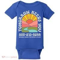 Tomorrow Needs You National Suicide Prevention Lifeline Baby Bodysuit thumb 0