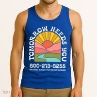 Tomorrow Needs You National Suicide Prevention Lifeline Tank Top thumb 3