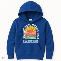 Tomorrow Needs You National Suicide Prevention Lifeline Kids Hoodie thumb 0