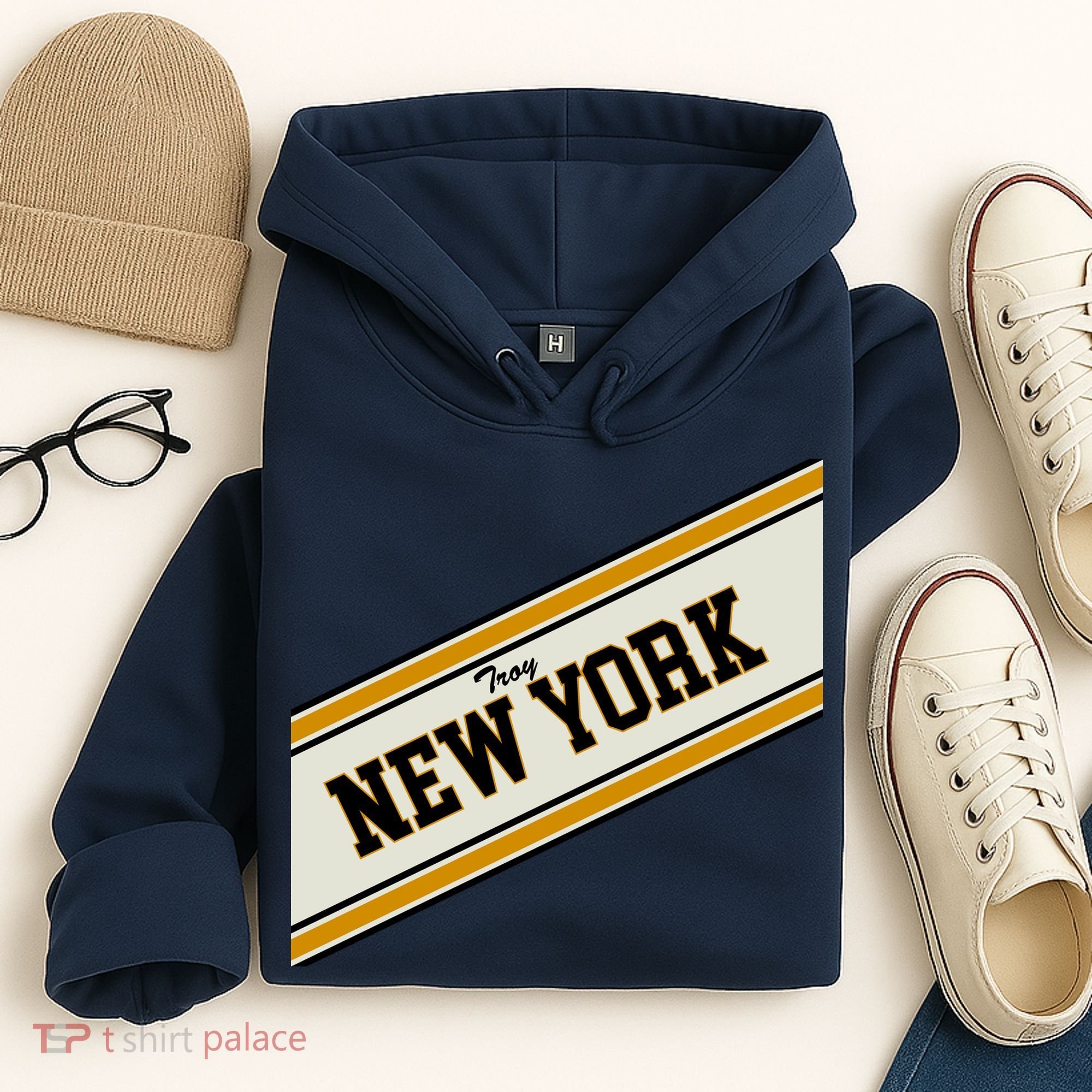 Troy New York Varsity Logo Hoodie