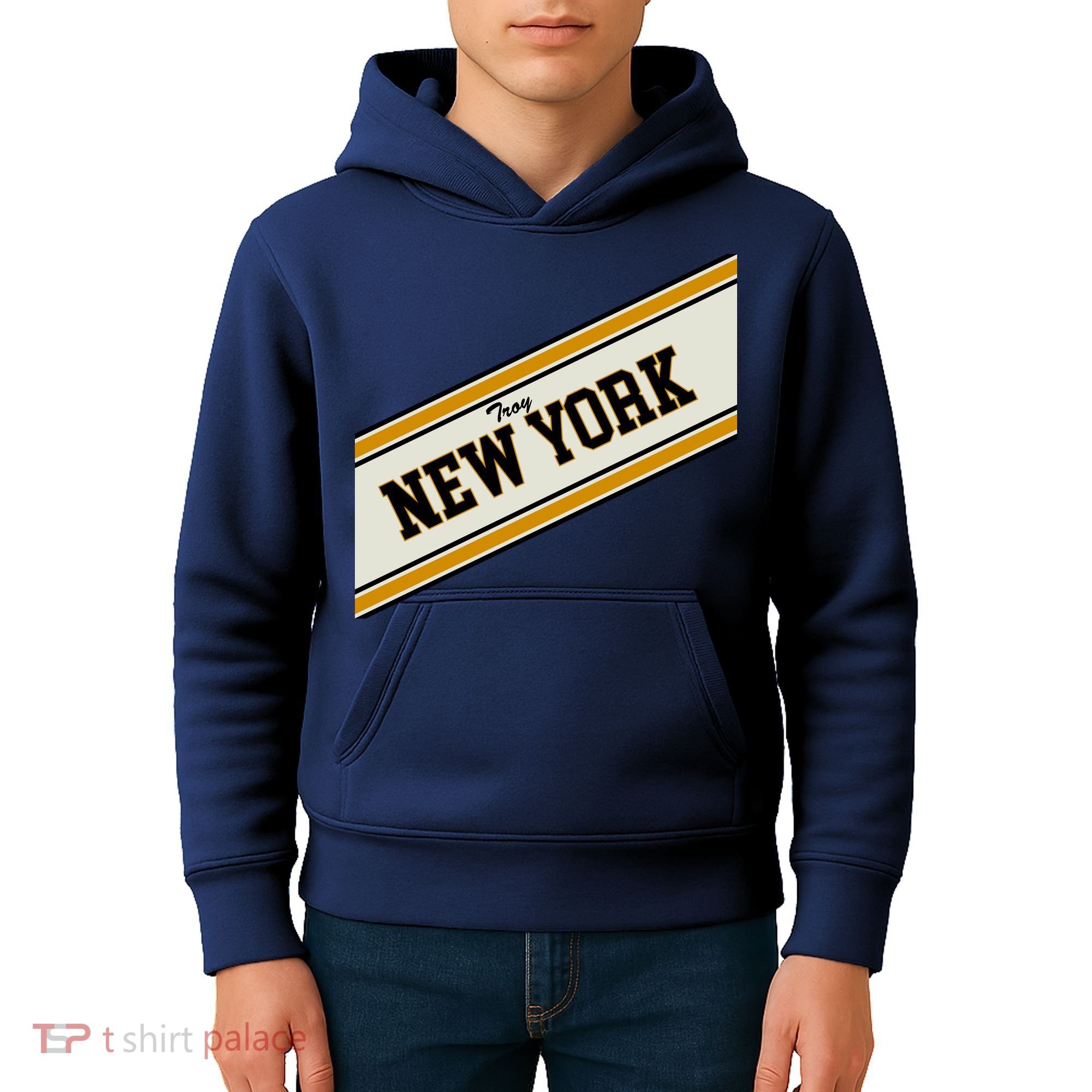 Troy New York Varsity Logo Kids Hoodie