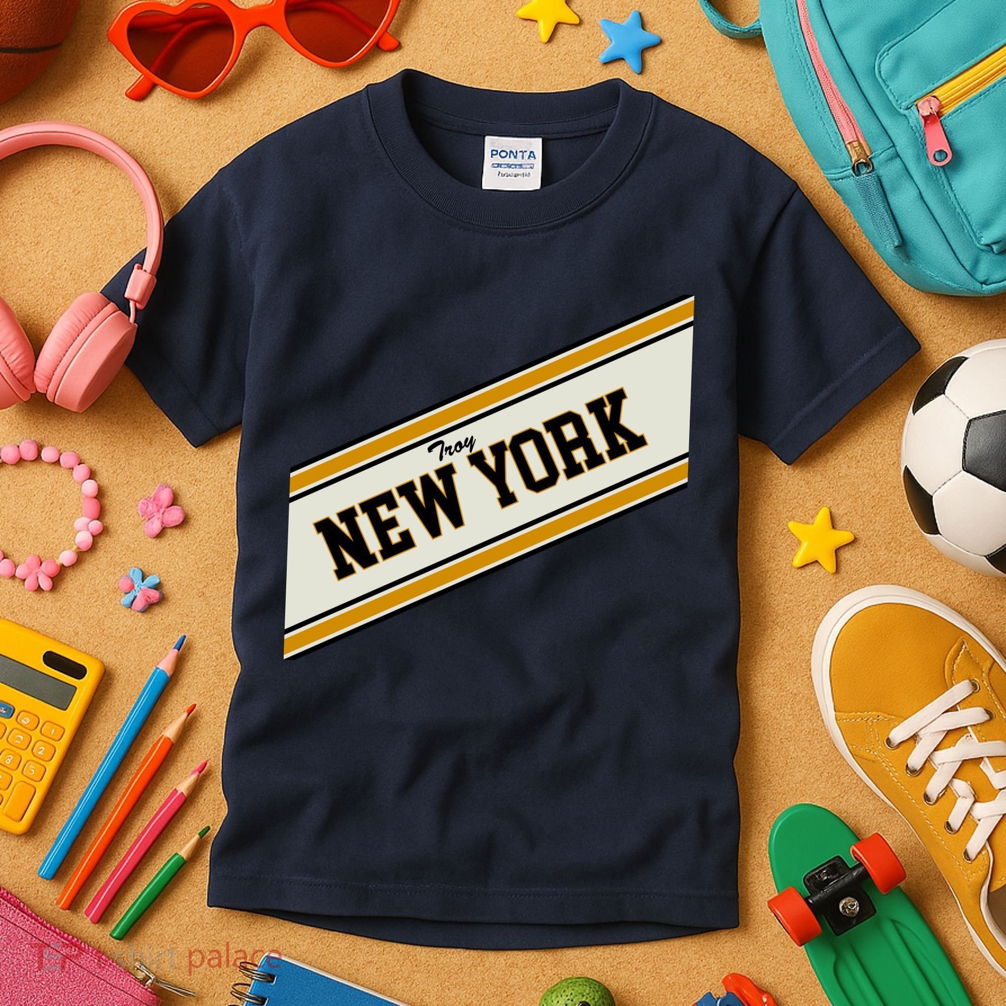 Troy New York Varsity Logo Kids T-Shirt