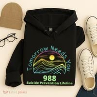 Tomorrow Needs You Suicide Awareness Suicide Prevention Hoodie thumb 4