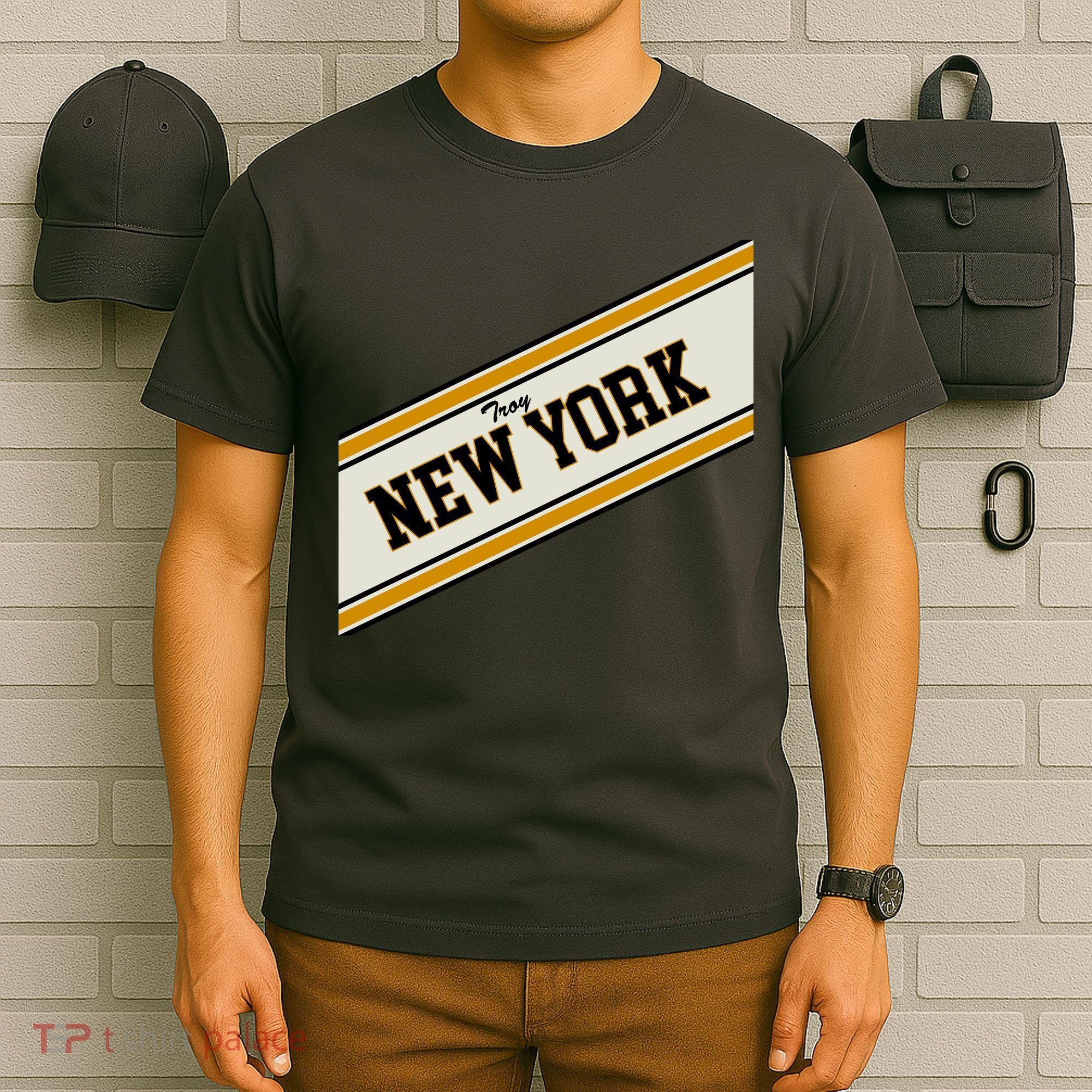 Troy New York Varsity Logo T-Shirt