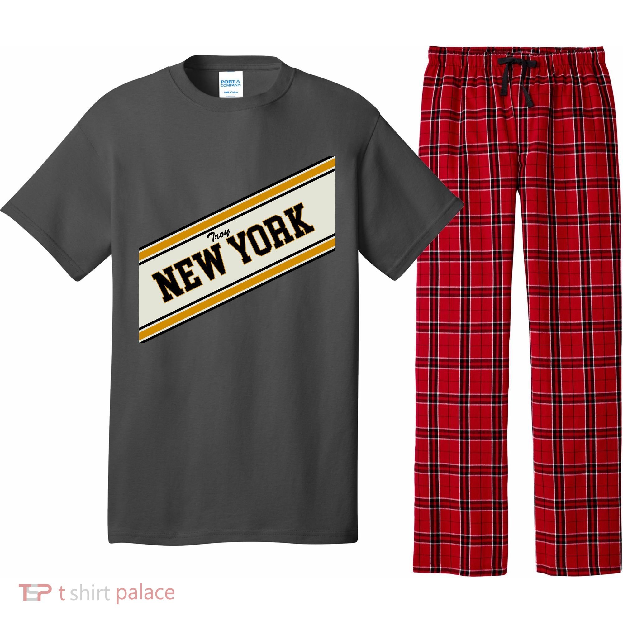 Troy New York Varsity Logo Pajama Set