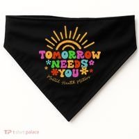 Tomorrow Needs You Mental Health Matters Awareness USA-Made Doggie Bandana thumb 0