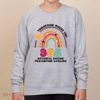 Tomorrow Needs You 988 National Suicide Prevention Lifeline Women's Sweatshirt thumb 0