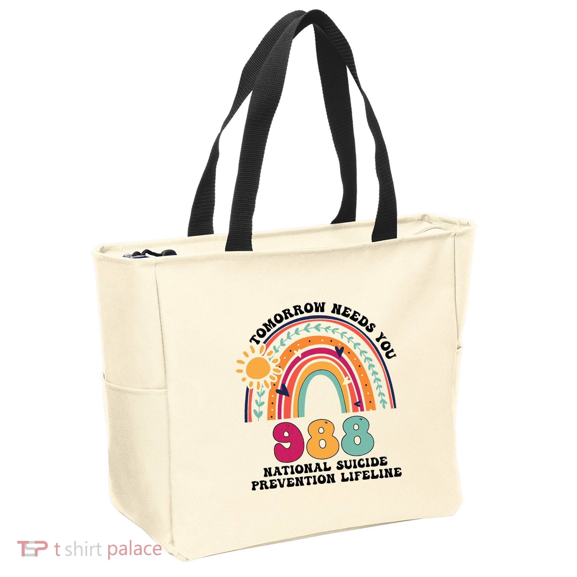 Tomorrow Needs You 988 National Suicide Prevention Lifeline Tote Bag