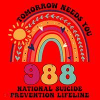 Tomorrow Needs You 988 National Suicide Prevention Lifeline Santa Hat thumb 1
