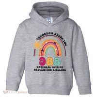 Tomorrow Needs You 988 National Suicide Prevention Lifeline Toddler Hoodie thumb 0