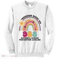 Tomorrow Needs You 988 National Suicide Prevention Lifeline Sweatshirt thumb 0
