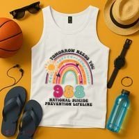 Tomorrow Needs You 988 National Suicide Prevention Lifeline Tank Top thumb 4