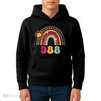 Tomorrow Needs You 988 National Suicide Prevention Lifeline Kids Hoodie thumb 4