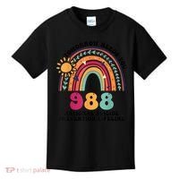 Tomorrow Needs You 988 National Suicide Prevention Lifeline Kids T-Shirt thumb 0
