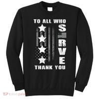 To All Who Served Thank You Sweatshirt thumb 0