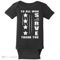 To All Who Served Thank You Baby Bodysuit thumb 0