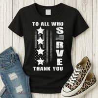To All Who Served Thank You Women's T-Shirt thumb 3